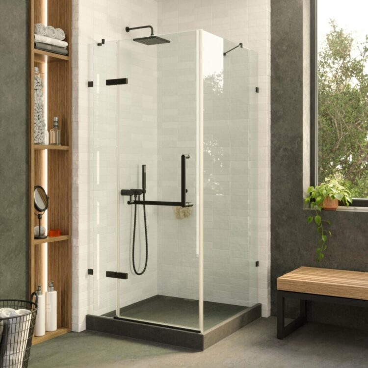 Fine Fixtures 0002 Shower Doors 011 SES1 Black scaled 1024x1024 1