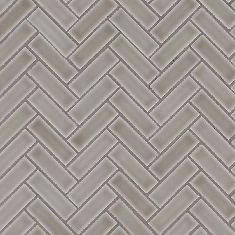 Dove Gray Herringbone Tile - Tiles