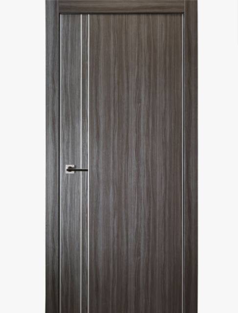 Unica 2v Gray Oak Belldinni Modern Interior Door - City