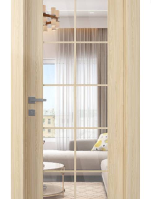 Avon 10 Lite Clear Loire Ash Belldinni Modern Interior Door - French Series