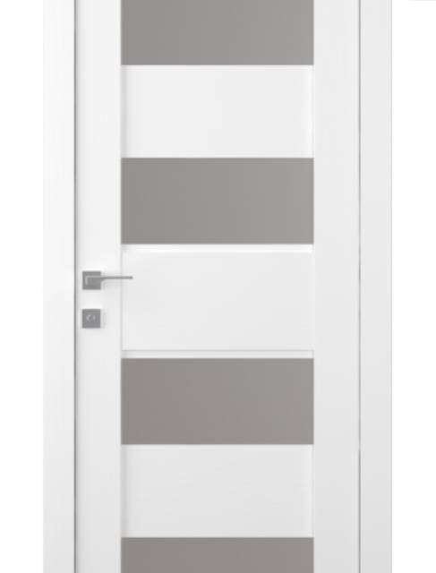 Della Vetro Bianco Noble (White) 4 Lite Belldinni Modern Interior Door - Modular