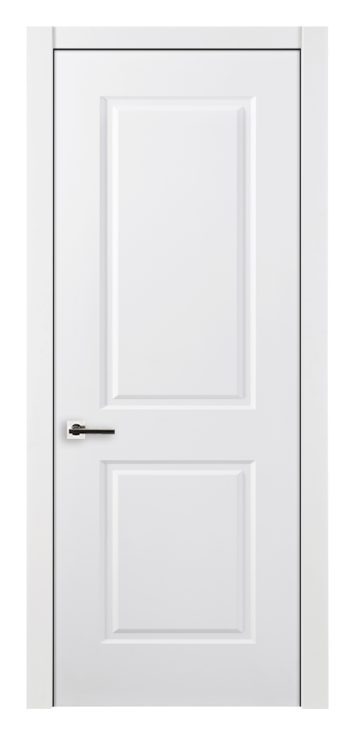 nova 2 panel square soft white laminated traditional interior door 0