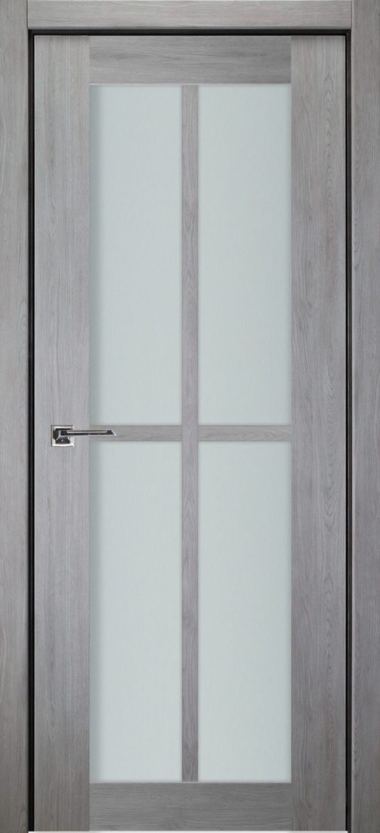 Italia 4-Lite Vertical French Interior Door Light Gray - Italia series French doors
