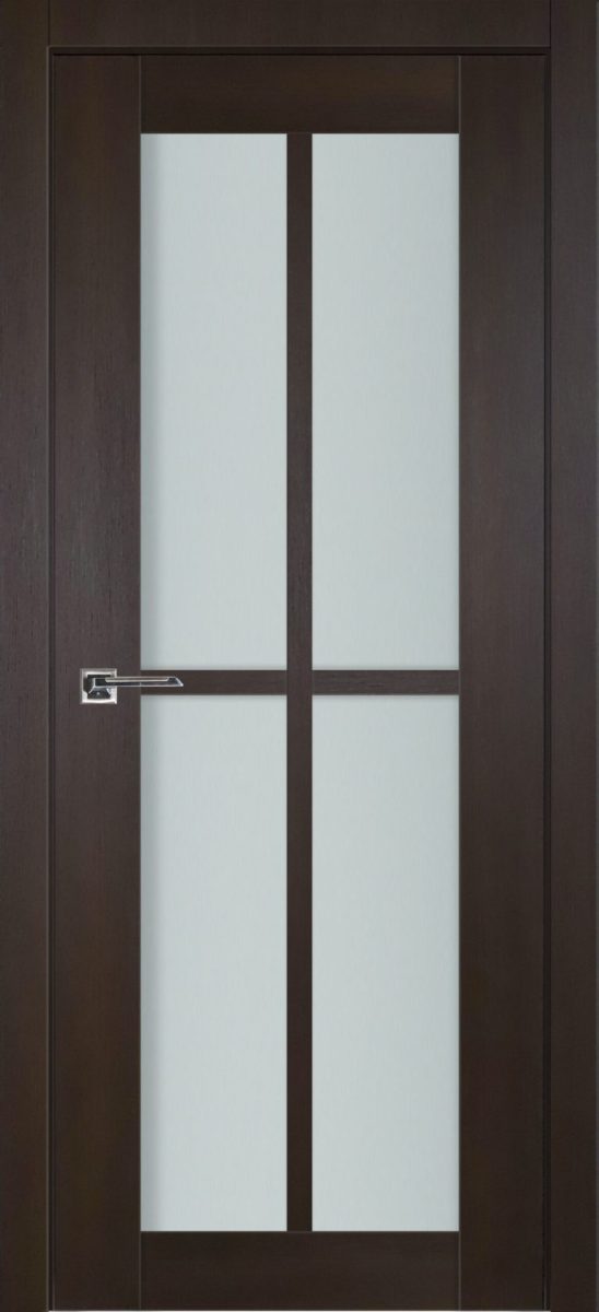Italia 4-Lite Vertical French Interior Door Premium Wenge - Italia series French doors