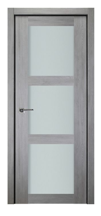 nova italia vetro 3 lite light grey laminate interior door 0