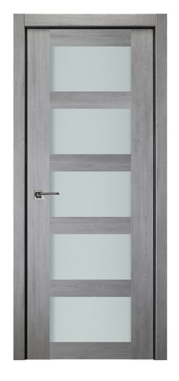 nova italia vetro 5 lite light grey laminate interior door 0