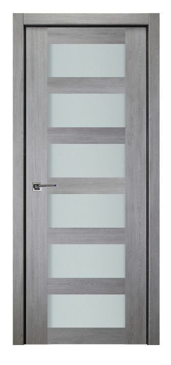 nova italia vetro 6 lite light grey laminate interior door 0