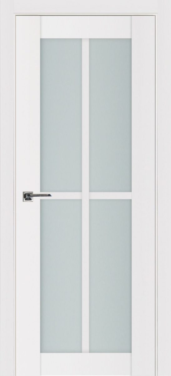 Italia 4-Lite Vertical French Interior Door Alaskan White - Italia series French doors